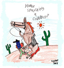 Load image into Gallery viewer, Horse Spanking a Cowboy T-Shirt
