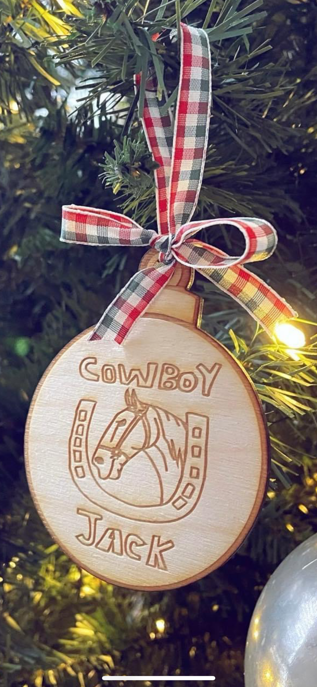 Cowboy Jack Christmas Ornament