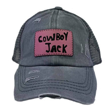 Load image into Gallery viewer, Pink Patch Criss Cross Cowboy Jack Cap
